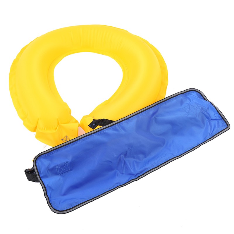 Adjustable Inflatable Life Jacket Belt With Reflective Tapes and Whistle