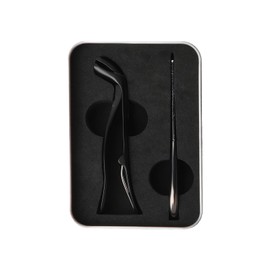 AIXXCUVQ Safe and Sharp Curved Large Opening Nail Forclipper Tight Bite and Strong Cutting Force. Smooth Handle Provides, Charcoal Black Set