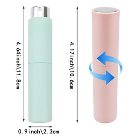 Capiant 3 PACK Refillable Perfume Atomizer Bottle, Portable Scent Pump Fragrance Empty Refillable Spray Bottle, Perfume Refill Bottle Travel 10ml, Traveling and Outgoing