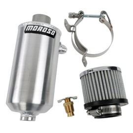Moroso 85458 Aluminum Breather Tank Catch Can, #8AN Male Fitting