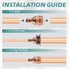 Niikappu 5 Pack Copper Press Extended Coupling Fittings, No Stop,