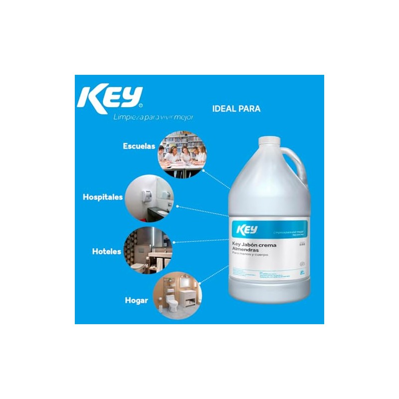 Jabón En Crema Almendras Para Manos Y Cuerpo Key 4