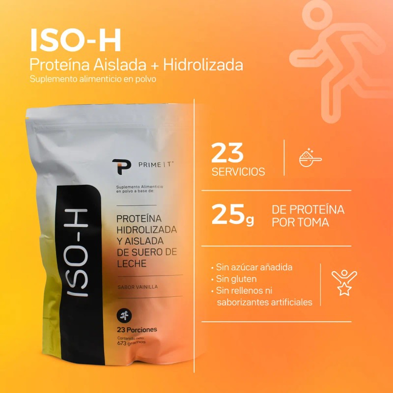 Protena Aislada e Hidrolizada Iso H Primetech, 23 Serv con