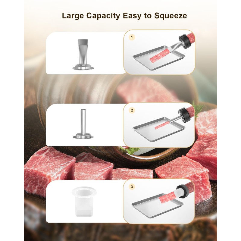 XINQIAO Beef Jerky Gun for Ground Meat, Plastic Jerky Cannon