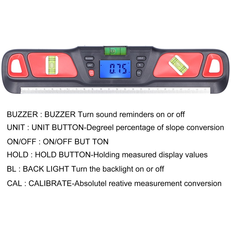 High Accuracy Magnetic Spirit Level Levelling Instrument Mini Digital Protractor