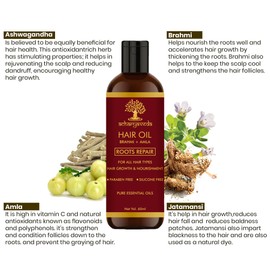 ACHARYAVEDA Ayurvedic Roots Repair Hair Oil for Hair Fall Control and Hair Growth (60ml, Pack of 1)