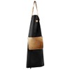 Eva Solo Apron Black/Cognac/Hand-Sewn/Washable at 30°C/OneSize/WxH 69x98cm