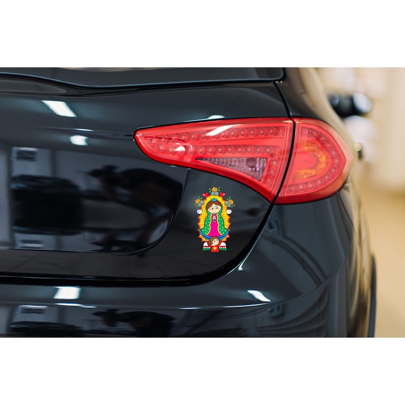 Virgen de Guadalupe Cartoon Virgin Mary Sticker Decal Sticker