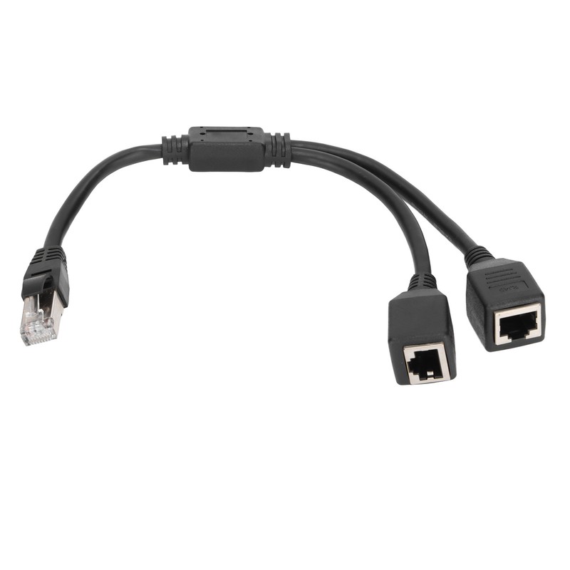 RJ45 Ethernet Adapter Cable Extension Function 1 to 2 Port