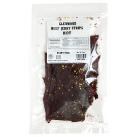 Glenwood Beef Jerky Tender Beef Jerky Buddy Pack Beef Jerky Strips 6 Ounce (6 Ounce, Hot)