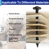 100 Pcs #8 x 1-1/4" Black Wood Screws, Pan Head