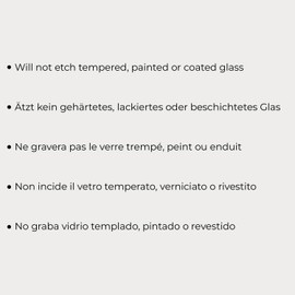 7 Artists Etching Paste for Glass 50 ml - Strong Glass Etching Cream with Frost Effect | Glass Etching Cream for Glass Etching & Decorating | Glass Etching Paste for Glasses & Crafts
