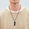 coai Stainless Steel Necklace with Wolf Tooth Pendant, Base Metal,