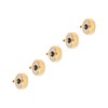 5 Pcs Professional Watch Crown Parts Gold Steel Wrist Watch