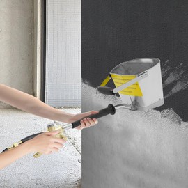 Cement Mortar Stucco Sprayer, Wall Plaster Sprayer with 4 Jet, Wall Texture Sprayer with 3.5L Plaster Hopper for Wall Ceilings Painting, Cement Mortar Spray Gun, Pneumatic