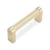 BUKOBYHE 10 Pack 3 Inch (76mm) Brushed Brass Kitchen Cabinet