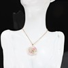 Daffodils and Queen Anne's Lace Pressed Wildflower Necklace Rose Gold