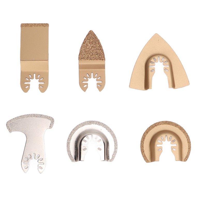 6PCS Oscillating Saw Blade Set Diamond Cemented Carbide Wear Resistance