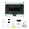 DEWIN Surface-Mounted Distribution Box, IP65 Waterproof, Outdoor Fuse Box, Surface-Mounted,