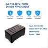 Balabaxer USB Charging Station, 20-Port 100W/20A Multiple Charger, Charger for