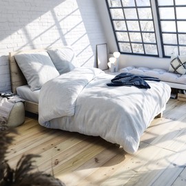 Wolkenfeld Flannel Bed Linen 135 x 200 cm 2-Piece - Warm and Fluffy Winter Bed Linen Made in Germany Made of 100% Cotton - Flannelette Bed Linen Set: 1x Bed Linen 135 x 200 cm + 1 x Pillowcase 80 x 80