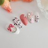 Tweed handmade nail tips - Ballerina M / 트위드 수제네일팁