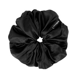 Shhh Silk Oversized Black Silk Scrunchie