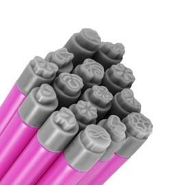 15pcs Nail Art Stamp Pen Set, Nail Flower Design Stamping Pens Nail Graffiti Fashion DIY Nail Art Dotting Design Tools with Different Patterns for Women Girls Home Manicures