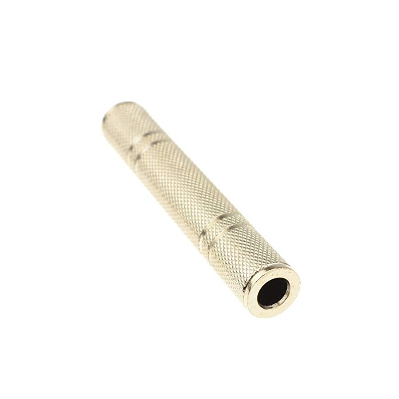 kenable Metal Pro 6.35mm Stereo Jack Socket to Socket Coupler