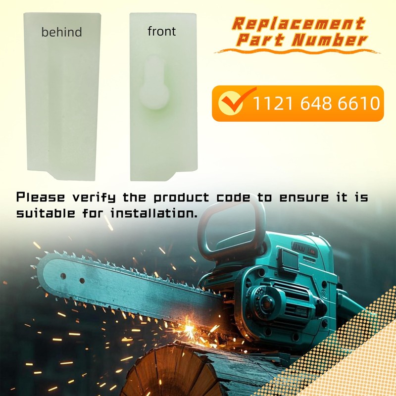 Youqsm 10Pcs Chain Guide Bumper Strip Set,1121 648 6610,Compatible with