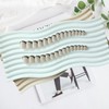 Brown French Tip Nails, Press Ons - Short Square Nails,