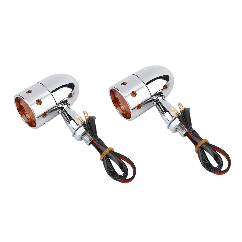 Retro Bullet Style Motorcycle Bright LED Turn Signal Light Indicator