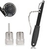nutmanel Bicycle Chain Whip, 3 Pieces Sprocket Remover Cassette Lock