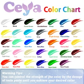 Ceya Chocolate Brown Resin Pigment Paste, 3.5oz/ 100g Epoxy Dye Pigment Opaque Epoxy Resin Tint Higher Concentrated Colorant for Resin Coloring, Crafts Supplies, DIY Art, Tumbler, Cups, Jewelry, Paint