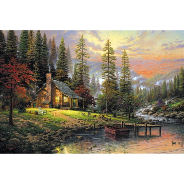 PROW Wooden Puzzle Jigsaw 1000 Piece Winter Scenery Oil Painting Puzzles Toys for Adult Finish Size 3020 Inch Best Home Decoration (Autumn)