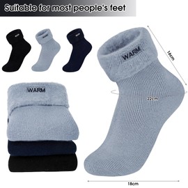 Kotashion Fluffy Cuddly Socks Women's Warm Bed Socks for Winter Cosy Thermal Socks Soft Thermal Thick Socks Cute Christmas Birthday Thanksgiving Gifts for Girls, Multi-coloured.