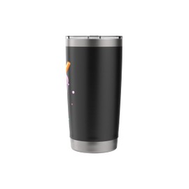 Cute Cartoon Bubble Tea Cup with Colorful Pearls Stainless Steel Insulated Tumbler