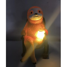 Cute Sloth Solar Light Fairy Garden Accessories Outdoor Figurine Lights Micro Landscape Garden Decorations for Patio Yard Lawn Porch Housewarming Garden Gift Sloth Gifts Valentines Day Gifts