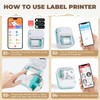 B3 Label Maker, Bluetooth Thermal Label Printer with 6 Rolls