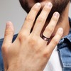 King Will Spinner Ring for Men Red Spider Rings Black
