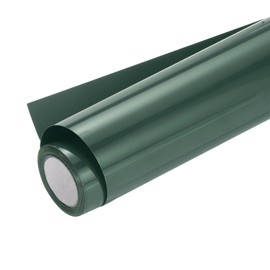 sourcing map Heat Transfer Vinyl Roll, 12" x 8ft Deep Green HTV Transfer Vinyl Iron On Vinyl for T-Shirts DIY Heat Vinyl Design Easy to Cut & Weed