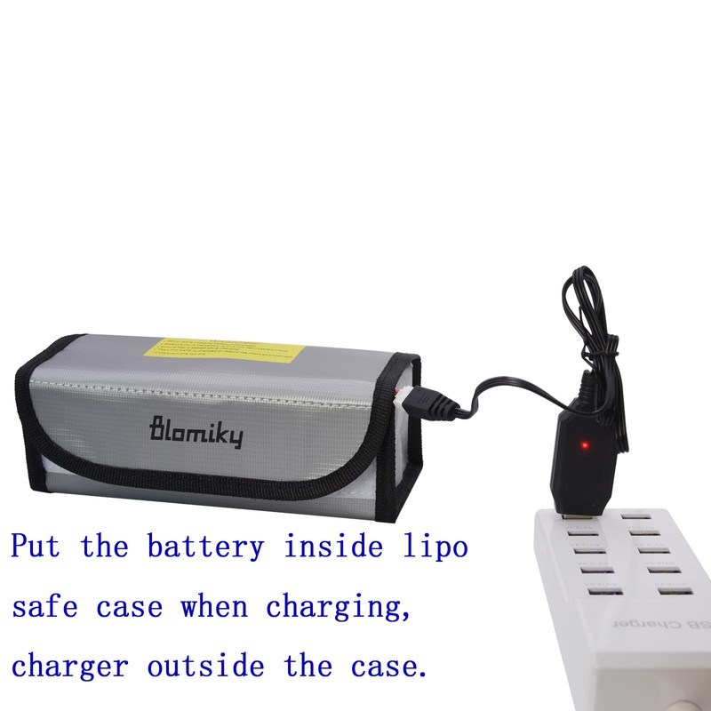 Blomiky 2 Pack 18.5 * 7.5 * 6cm Lipo Battery