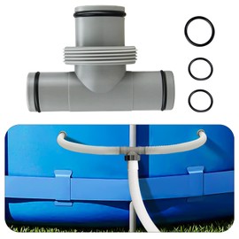 T Joint Pool Hose Connector 1.5"to 1.25",Filter Pump Hose Connector,Pool Hose Adapter for Pool Parts and Accessories (1.5" to 1.25"-3 Heads)