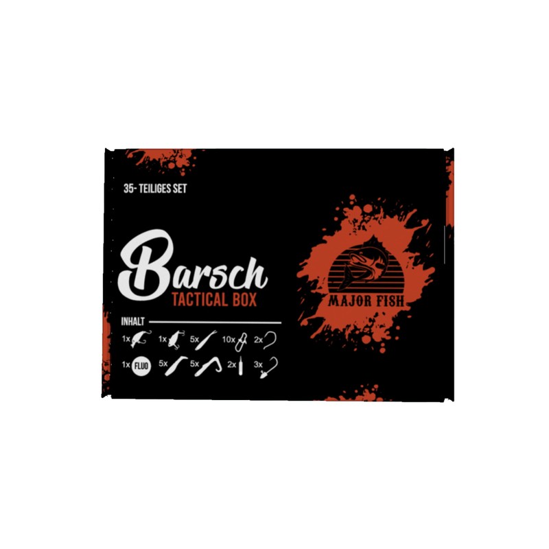 Major Fish Bass Box 35-Piece Rubber Fish Hard Baits Set