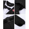 A&J DESIGN Baby Tuxedo Boy Infant Formal Birthday Footie Outfit