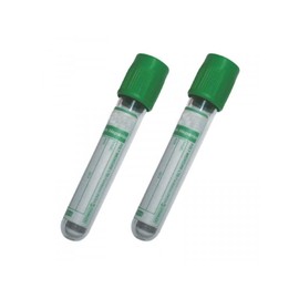 BD Vacutainer Plastic Sodium Heparin Tube 6ml with Green Hemogard Closure (Pack of 100) (367876)