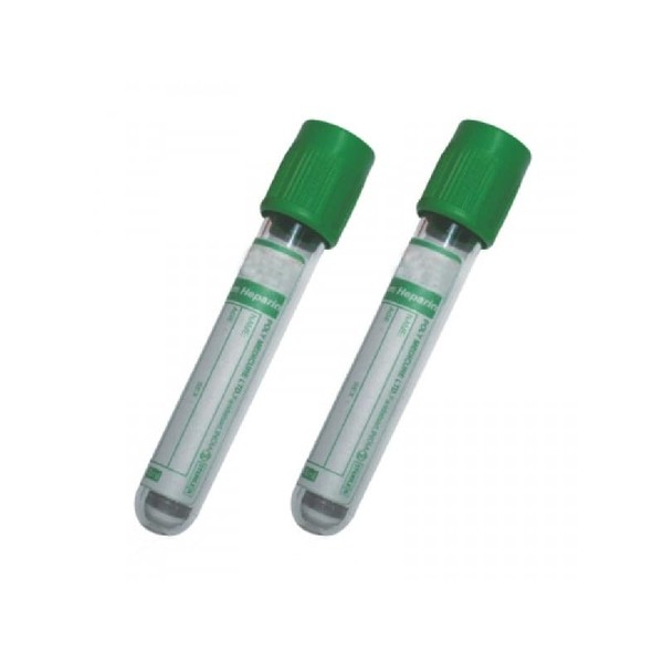 BD Vacutainer Plastic Sodium Heparin Tube 6ml with Green Hemogard