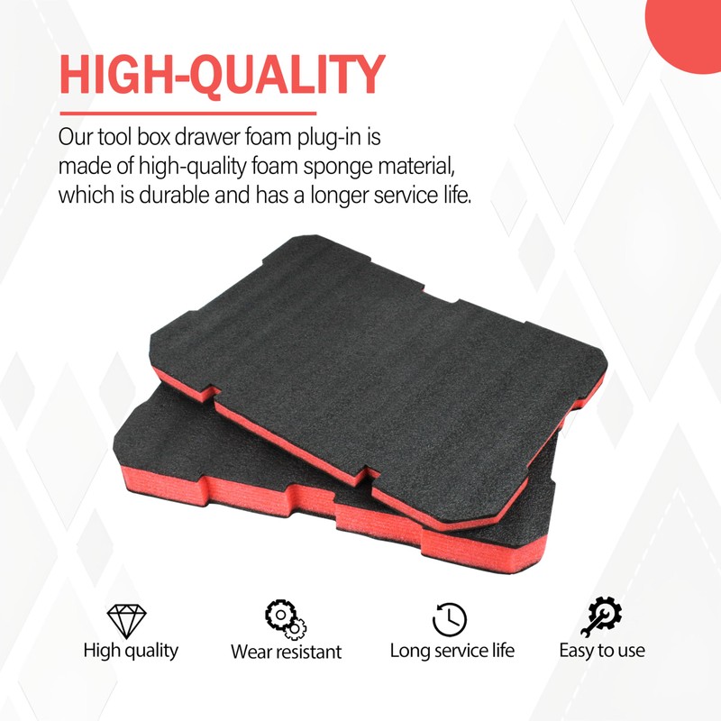 YETTAT Foam Inserts Fits Milwaukee Packout 48-22-8424 Drawer foam tool
