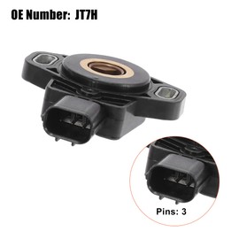 X AUTOHAUX JT7H Vehicle Throttle Position Sensor Replacement Black for Honda Old Fit 2003-2008 for Honda Accord Element CR-V
