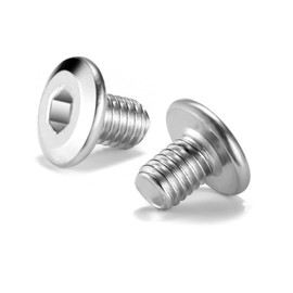 M5 x 8mm 10Pcs Flat Head Hex Socket Cap Screws Bolts, 304 Stainless Steel 18-8, Full Thread by SG TZH (with Hex Spanner)